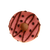 Felt Pink Choc Stripe Donut
