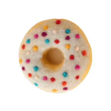Felt Pale Blue Sprinkle Donut