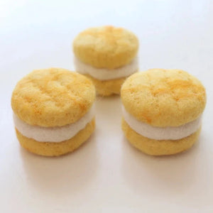 Felt Shortbread Melting Moments - 3 Piece - Kawaii Kids