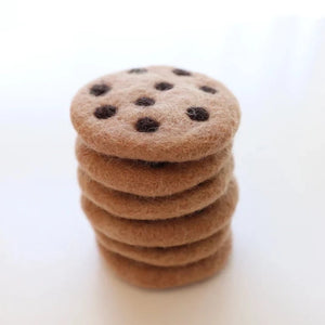 Felt Choc Chip Cookies - 6 Piece