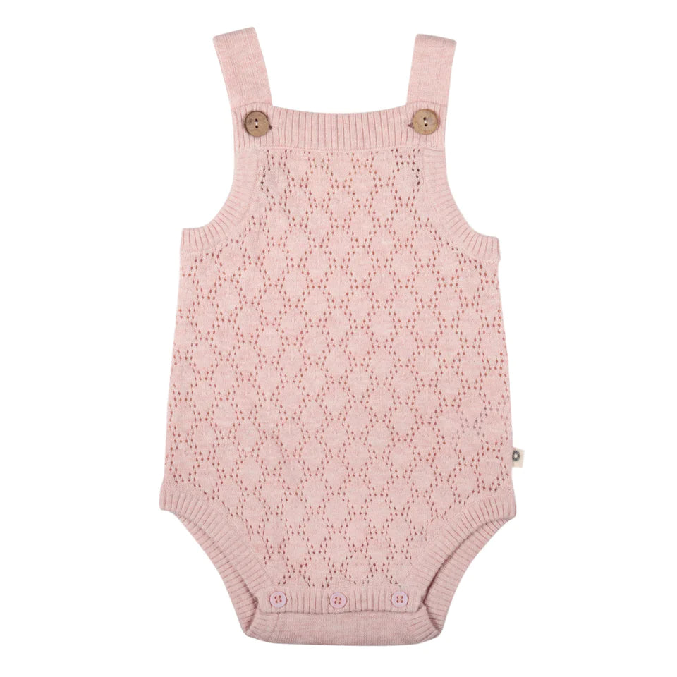 Petal Pointelle Onesie (Blush Pink)