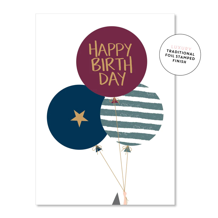 Preppy Balloons Greeting Card