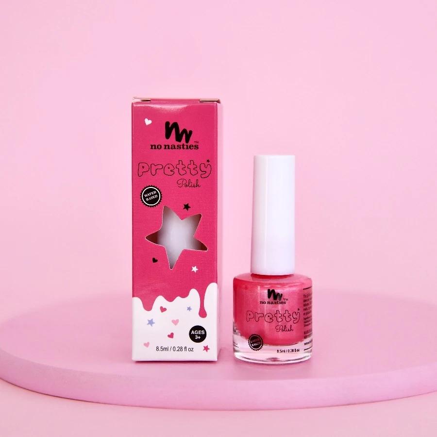Water Based Peelable Nail Polish (Bright Pink)