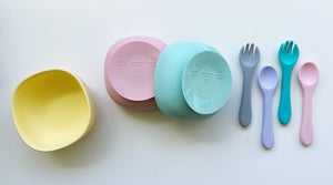 Silicone Suction Bowl & Cutlery