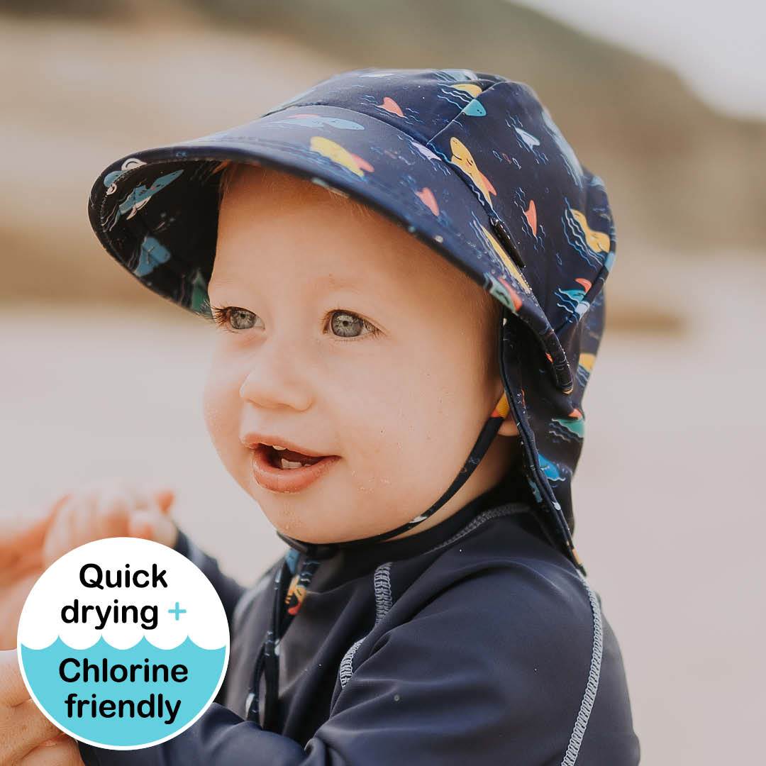 Boys Beach Legionnaire Hat (Shark)