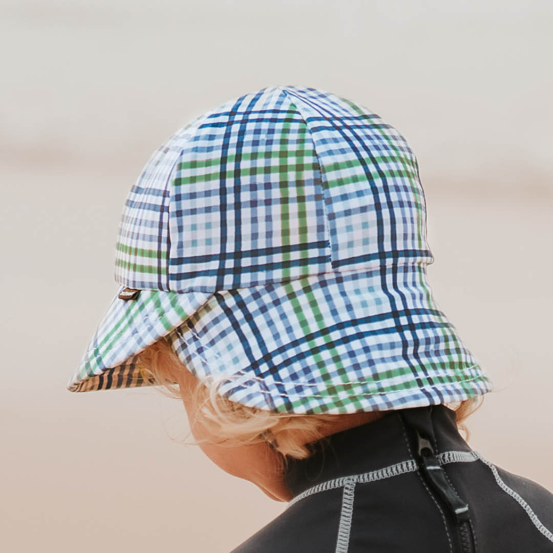 Boys Beach Legionnaire Hat (Check)