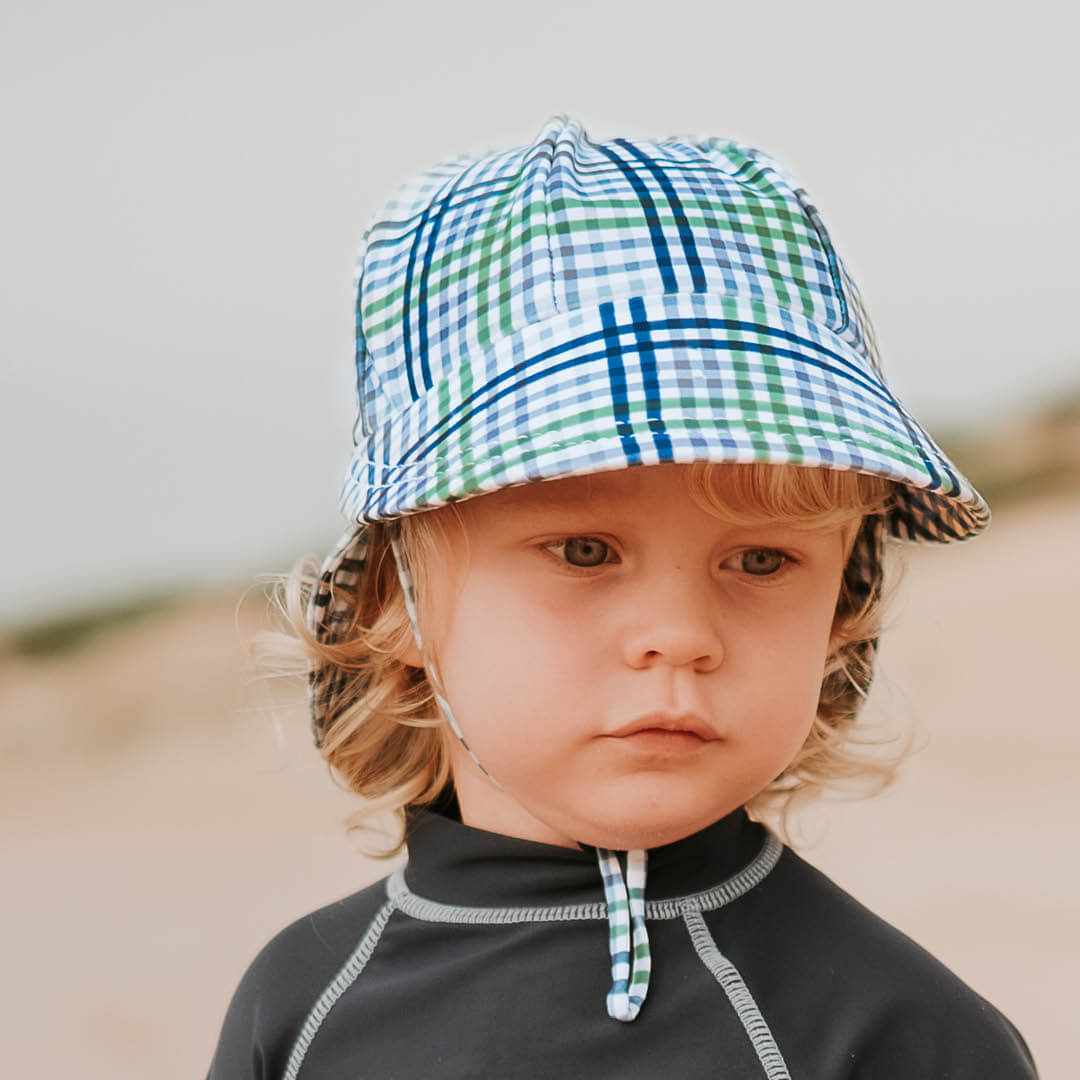 Boys Beach Legionnaire Hat (Check)