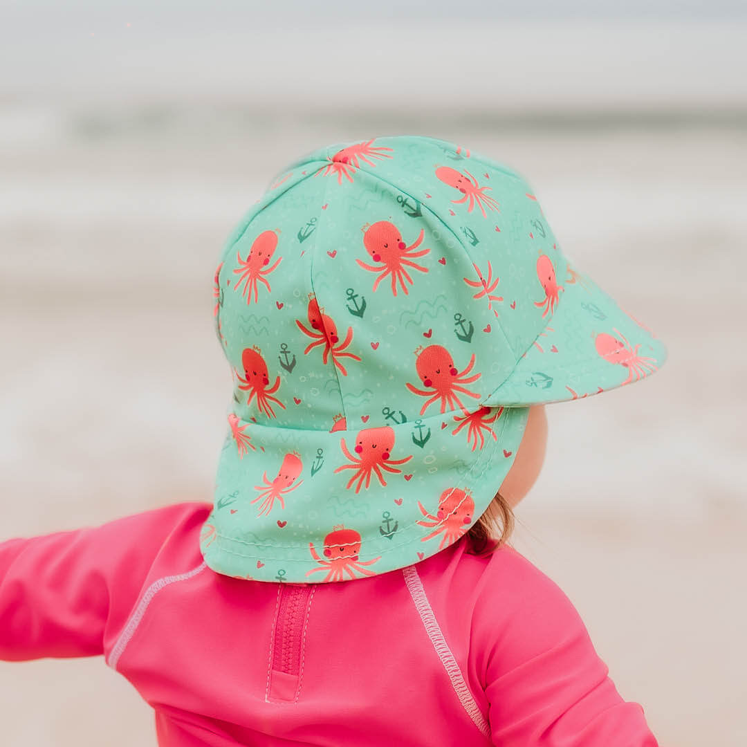 Girls Beach Legionnaire Hat (Octopus)