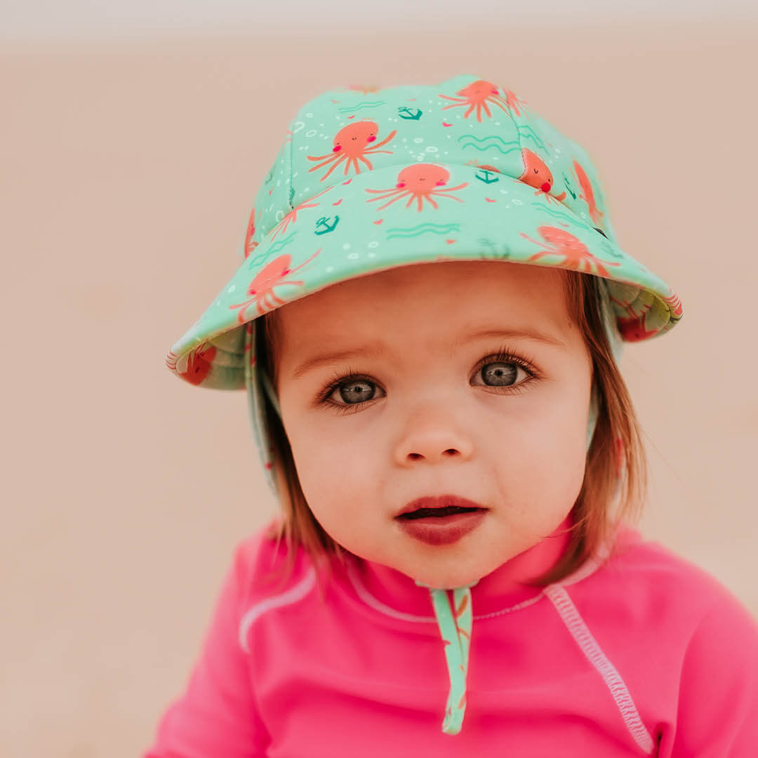 Girls Beach Legionnaire Hat (Octopus)