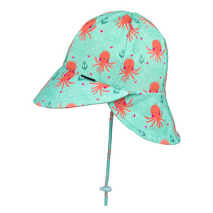 Girls Beach Legionnaire Hat (Octopus)