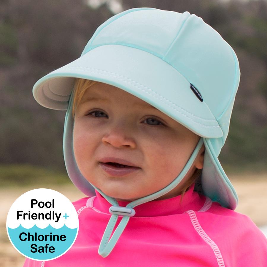Kids Beach Legionnaire Hat (Aqua)