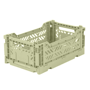 Mini Folding Crate (Lime Cream)