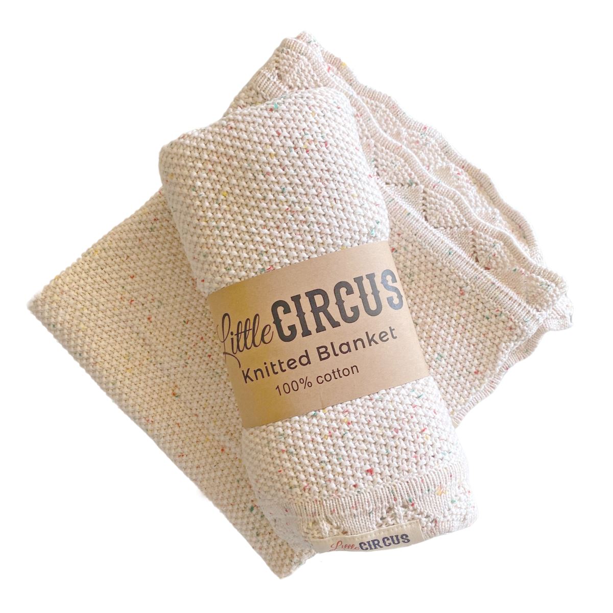 Speckled Baby Blanket (Cream)