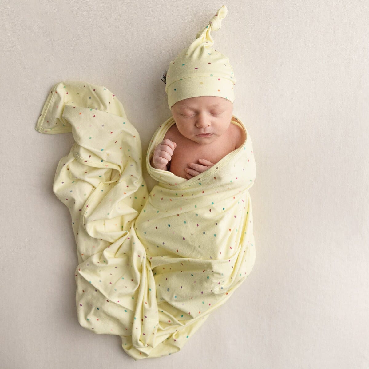 Dot Swaddle Wrap (Lemon)