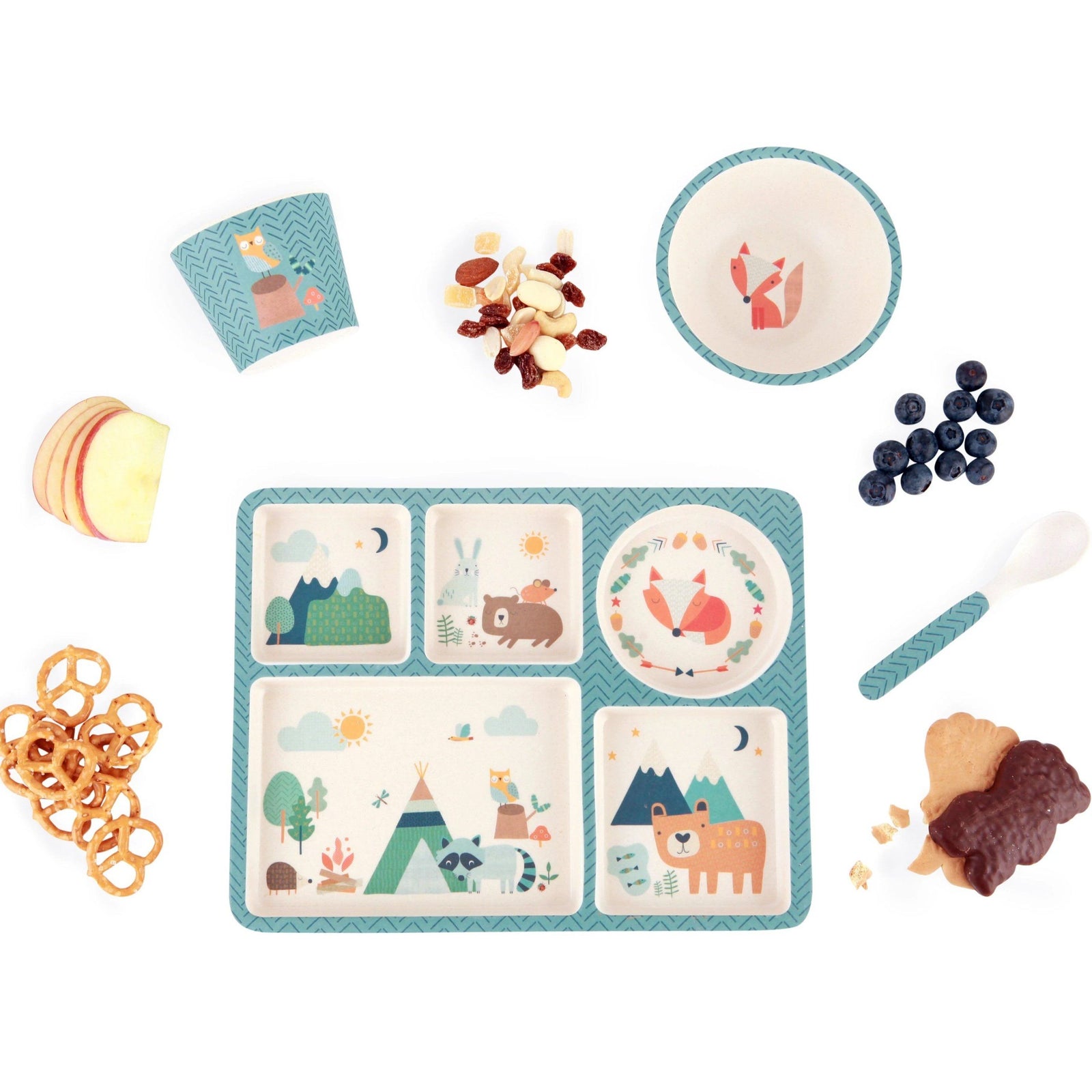 Wild Camping Divided Plate Set