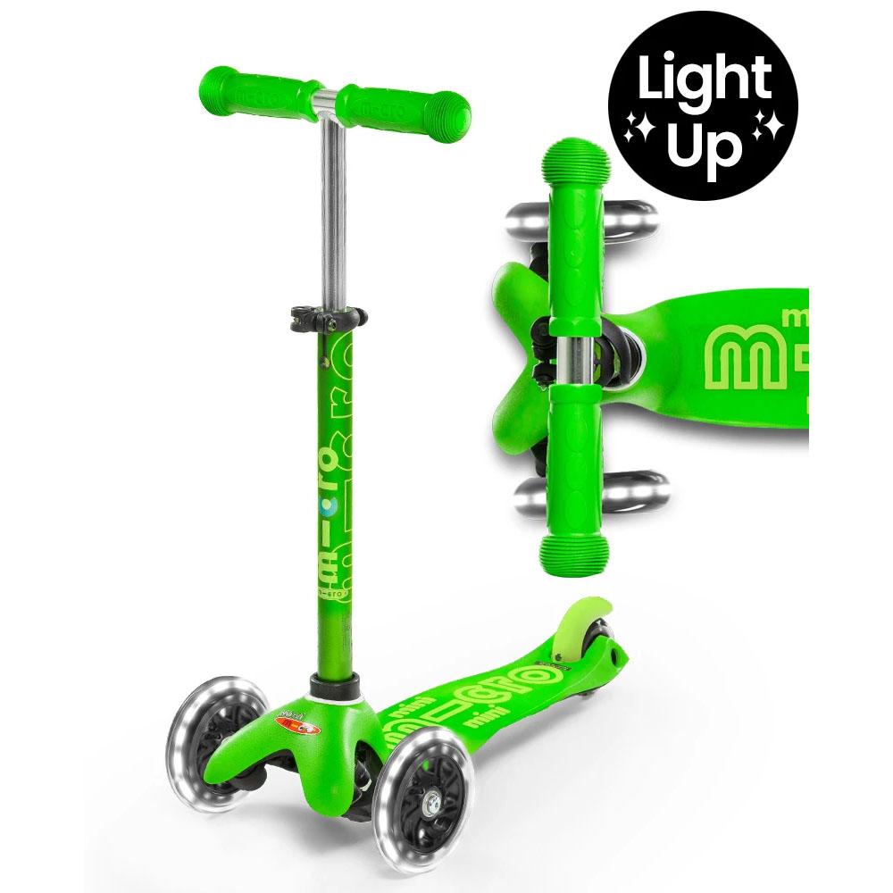 Mini Micro Deluxe LED Scooter (Green)