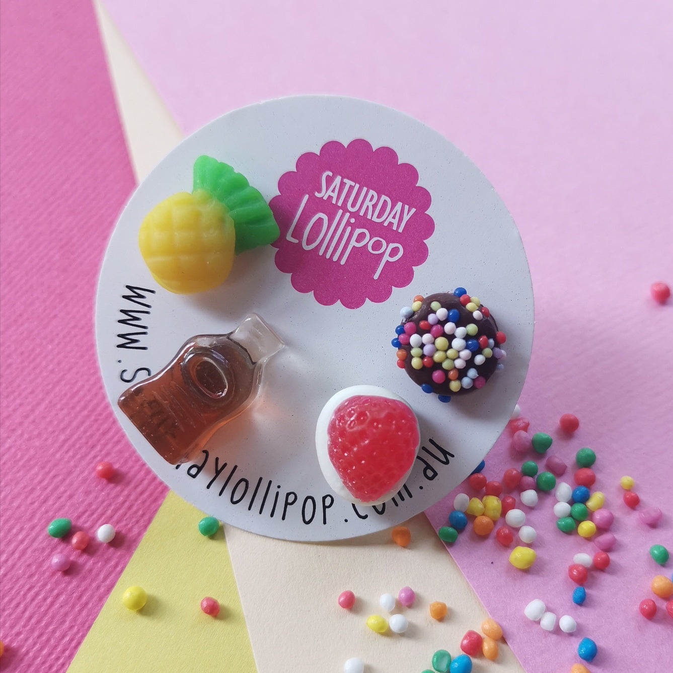 Mixed Lolly Bag Stud Earrings