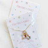 Unicorn & Heart Charm Necklace