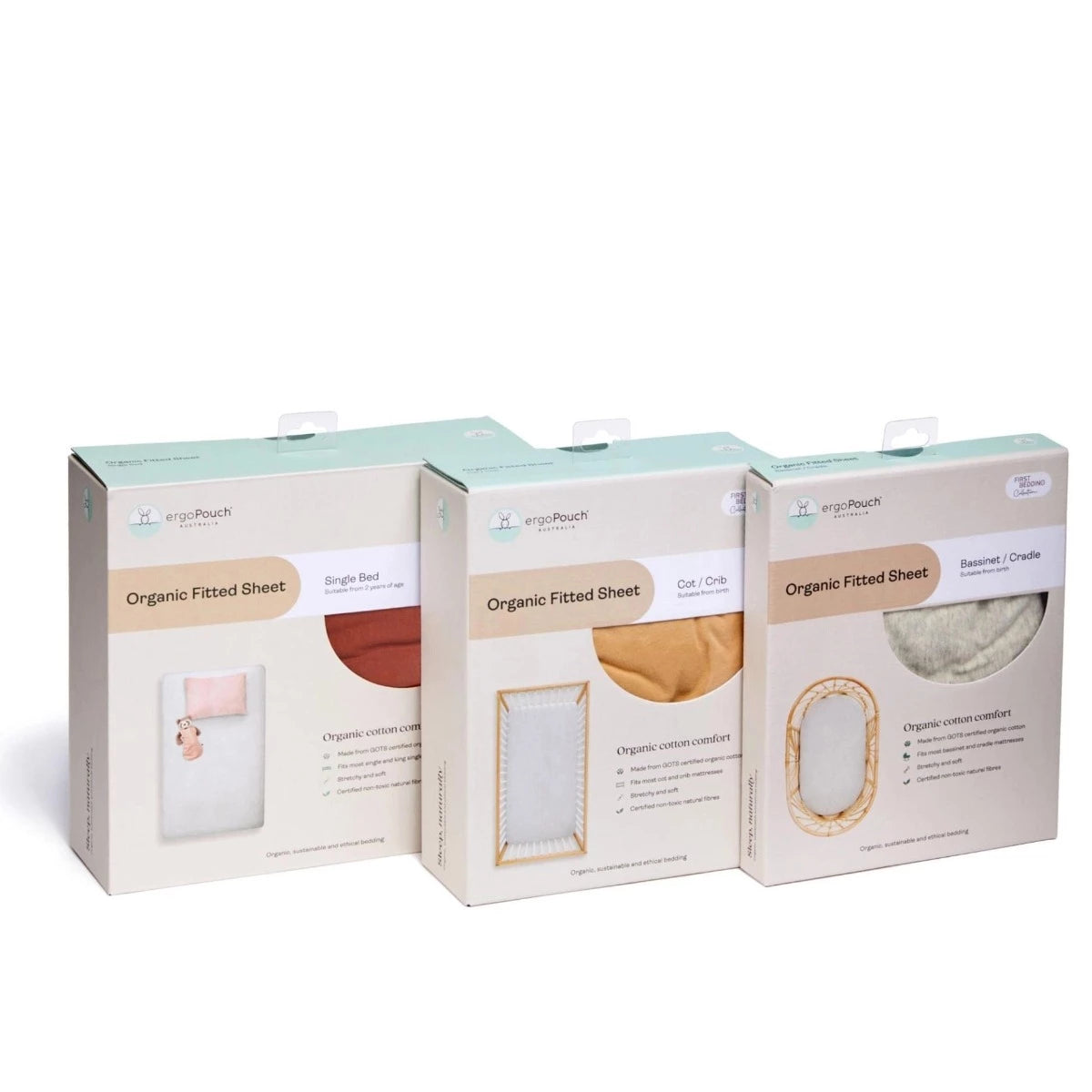 Organic SB Fitted Sheet (Grey Marle)