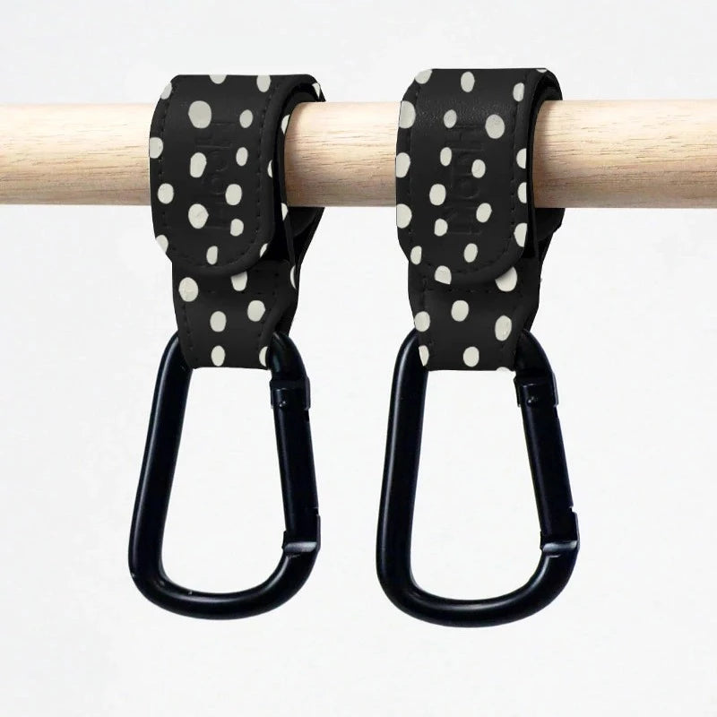Duo Pram Clip Set (Dotty Black)