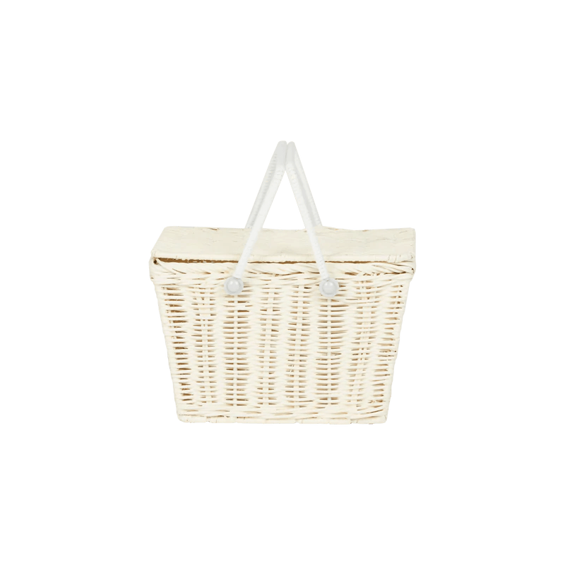 Rattan Piki Basket (Chalk)