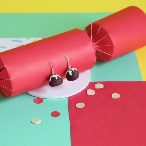 Plum Pud Dangley Earrings