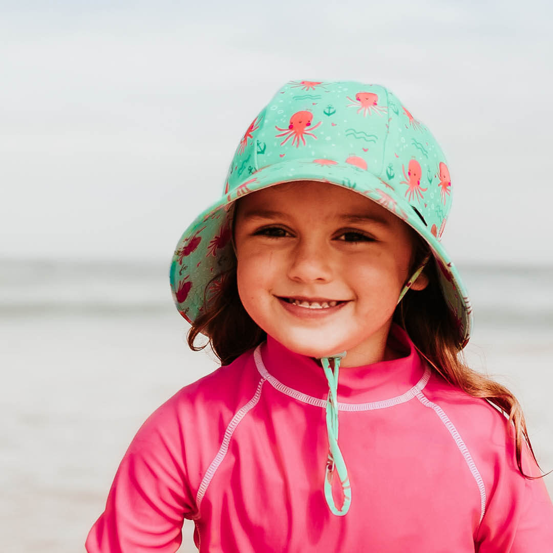 Girls Beach Bucket Hat (Octopus)