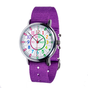 EasyRead Watch Purple Strap (Rainbow)