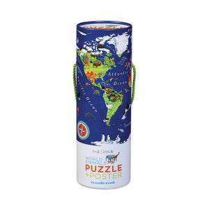 Puzzle & Poster 200 piece (World Animal)