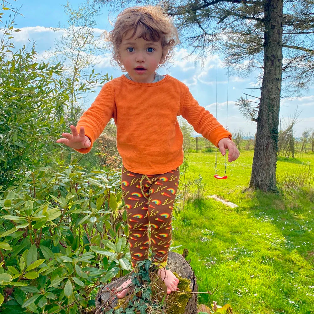 Retro Organic Footless Tights Kawaii Kids