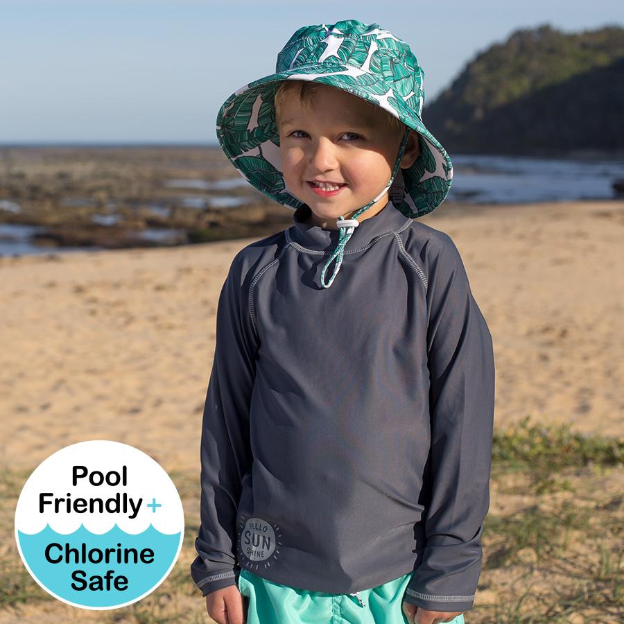 Kids Swim Rashie UPF50 (Slate)