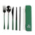 Black/Forest Green Cutlery Kit