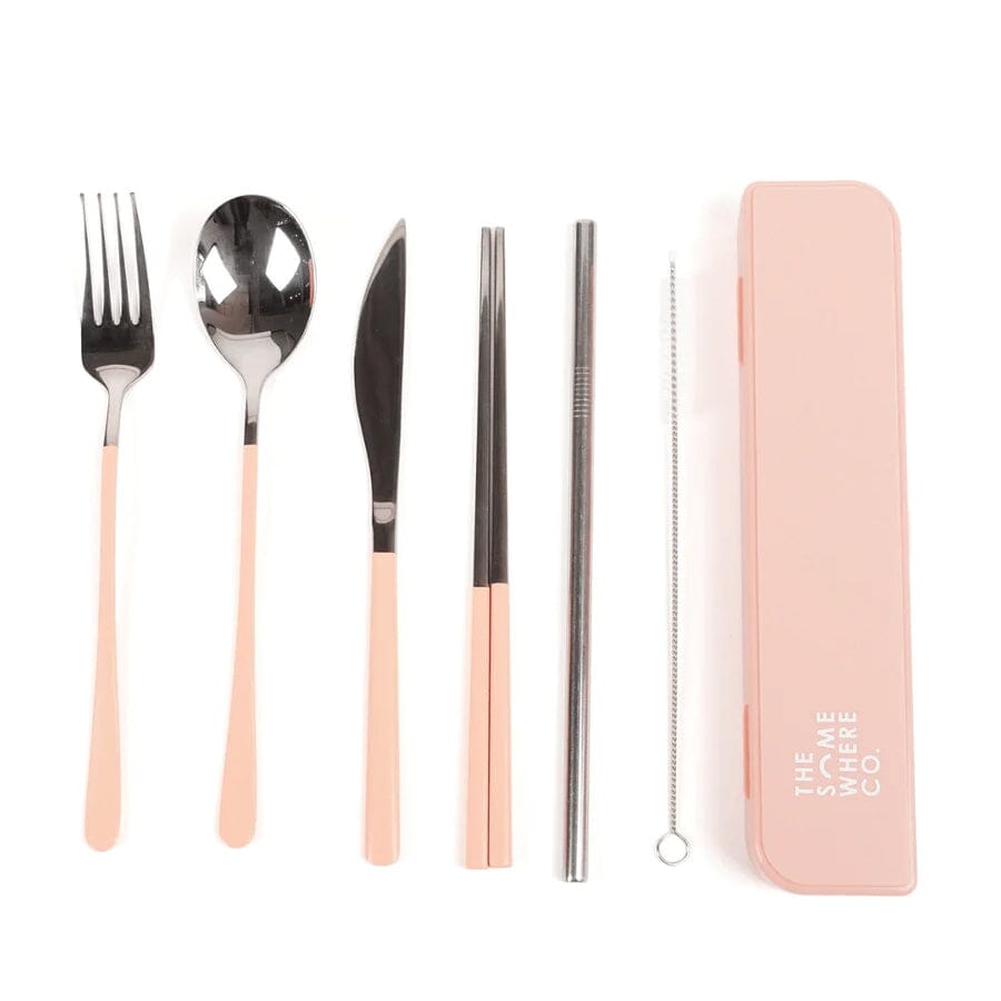 Silver/Blush Cutlery Kit