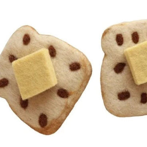 Felt Raisin Toast with Butter - 2 Piece