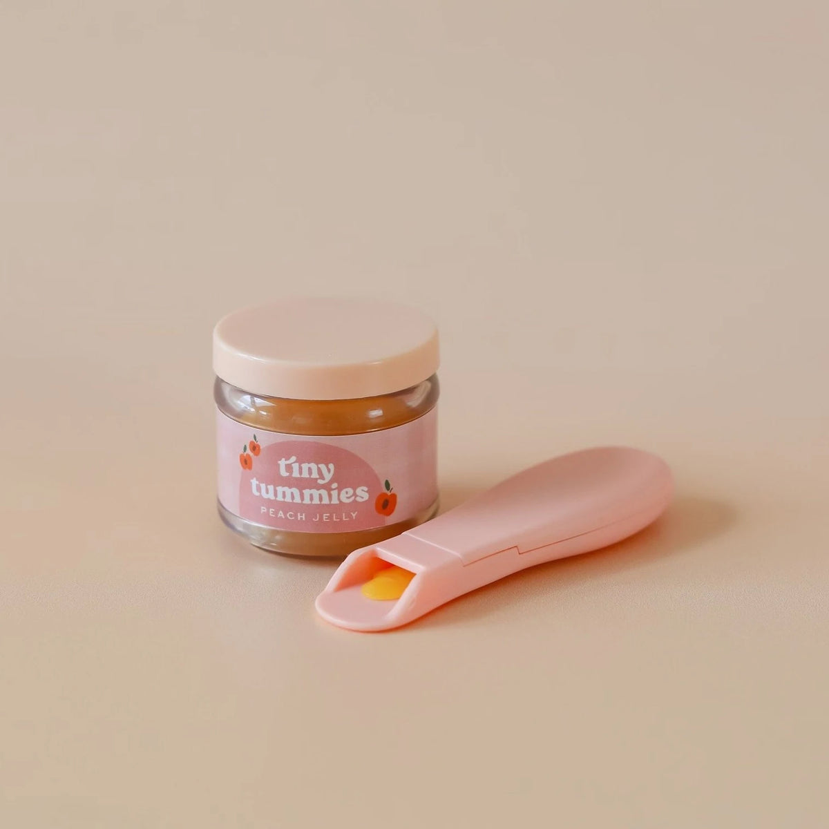 Magic Peach Jelly Jar & Spoon