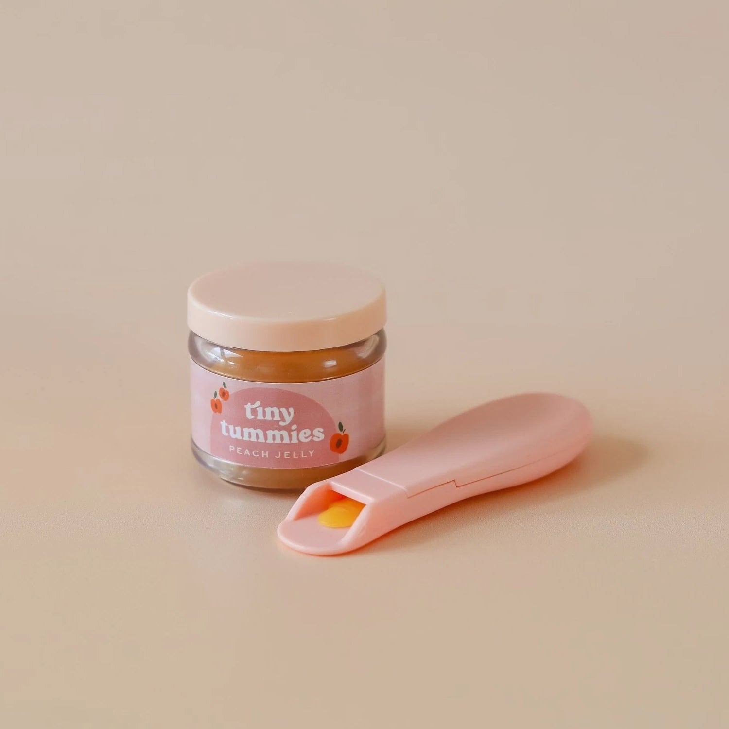 Magic Peach Jelly Jar & Spoon