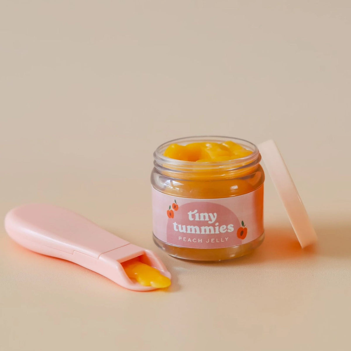 Magic Peach Jelly Jar & Spoon