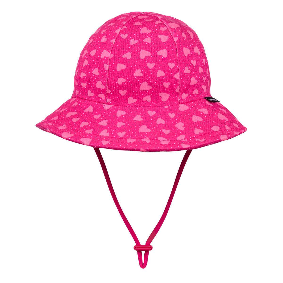 Girls Toddler Bucket Hat (Hearts)