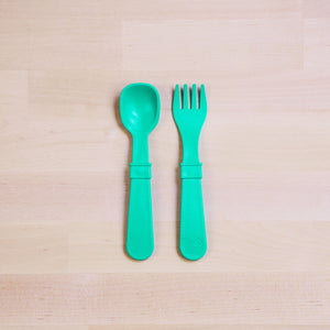 Fork and Spoon (Aqua)