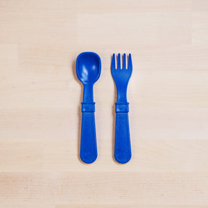 Fork and Spoon (Navy Blue)
