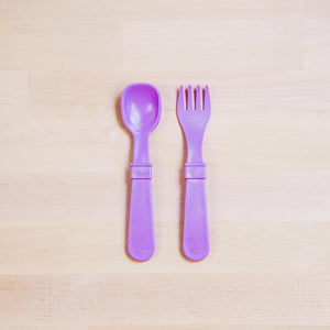 Fork and Spoon (Purple)