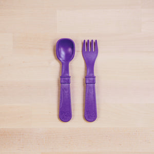 Fork and Spoon (Amethyst)