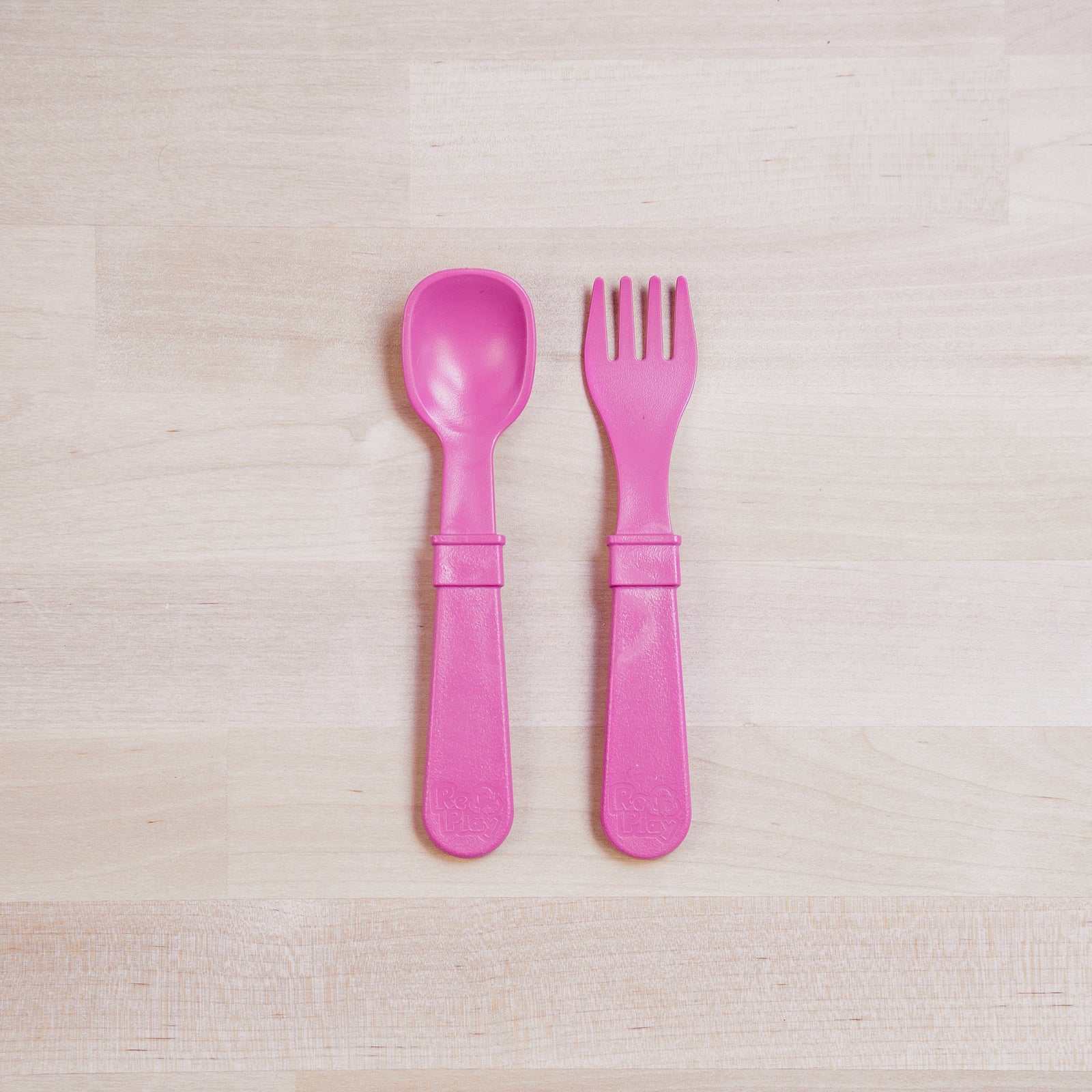 Fork and Spoon (Bright Pink)