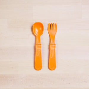 Fork and Spoon (Orange)