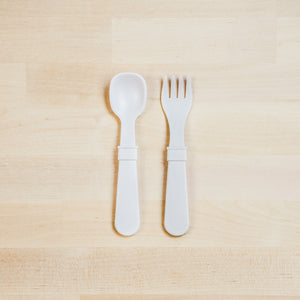 Fork and Spoon (White)