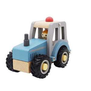 Wooden Tractor (Blue)